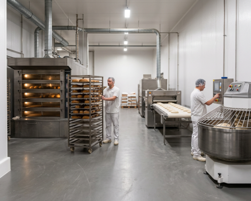 industriële bakkerij ruimte met frp