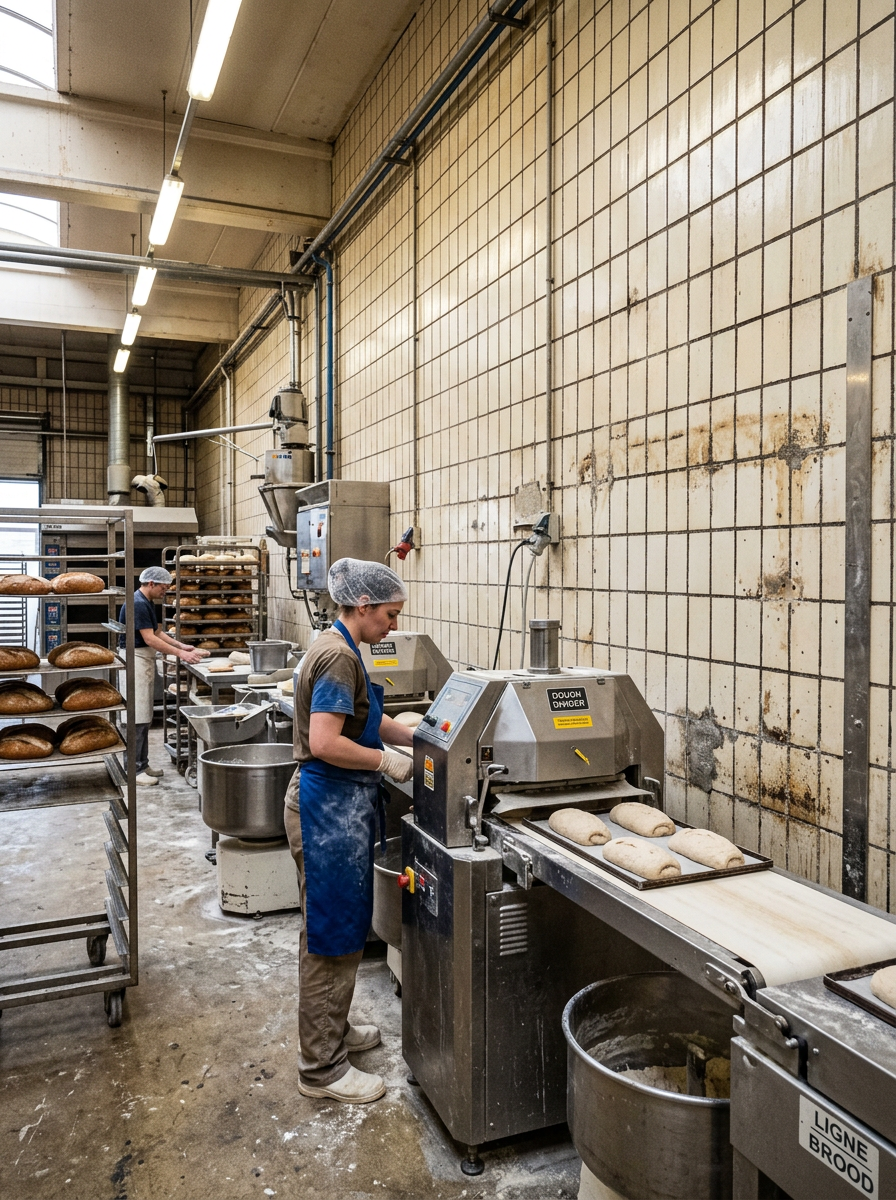 bakkerij oud audit-ruimte afkeuren tegels