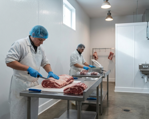 Vleesverwerken slager