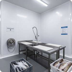 Visverwerking hygiene frp platen wonderboard