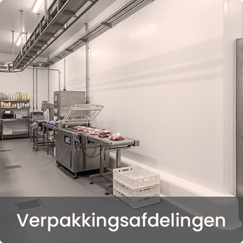 Hygiënische wandafwerking verpakkingslijn FRP HACCP