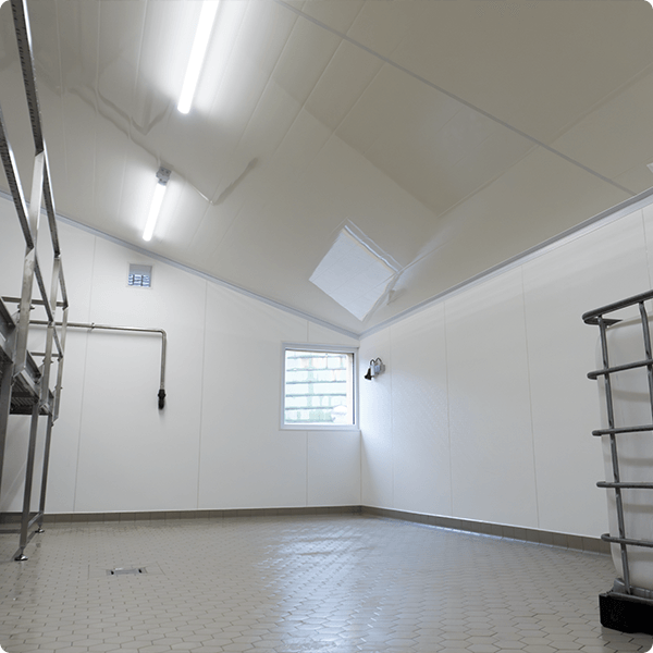 Hygiënische wandafwerking FRP plaat HACCP renovatie