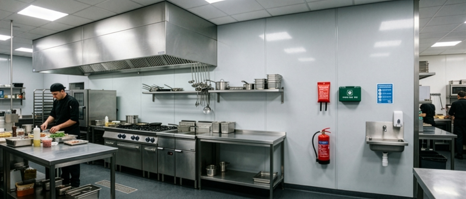 Horeca-keuken-brandveilig-wandbescherming Horeca-keuken-brandveilig-wandbescherming