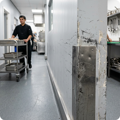 Horeca keuken schade wand tegels