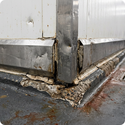 industriële bakkerij beschadigde ruimte