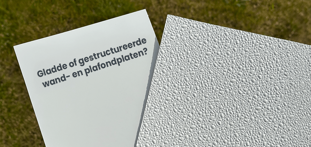 Product post-smooth-embossed_kennisbank Gladde of gestructureerde embossed wandplaten of plafondplaten
