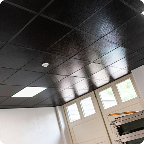 FRP systeem plafond zwart wit haccp
