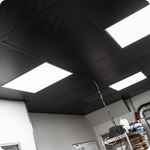 FRP systeem plafond zwart wit haccp