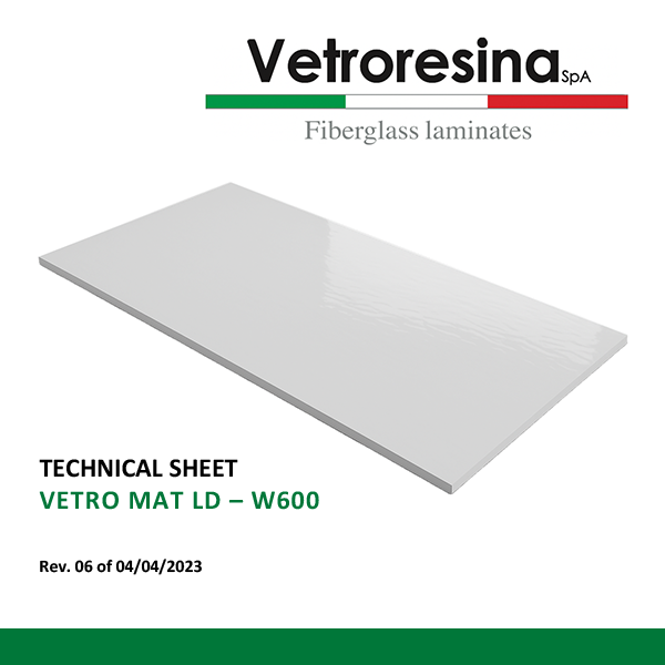 Vetro Mat LD W600 Vetroresina - Vetro Mat LD W600
