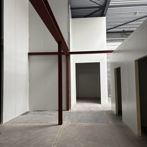 Wandbescherming scheidingswand in ruimte box in box