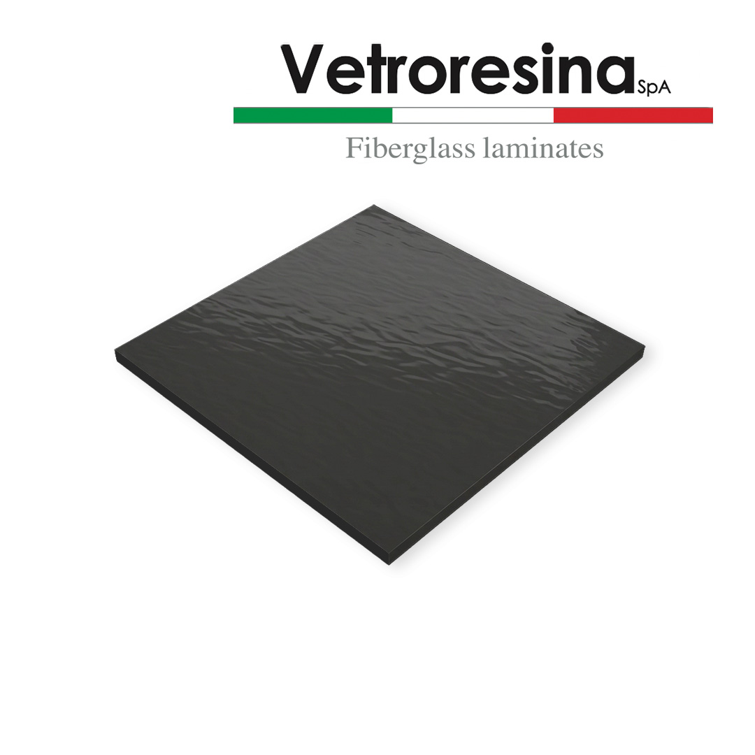 Vetroresina Vetro-Lite — hygiënische systeemplafond tegel (zwart)
