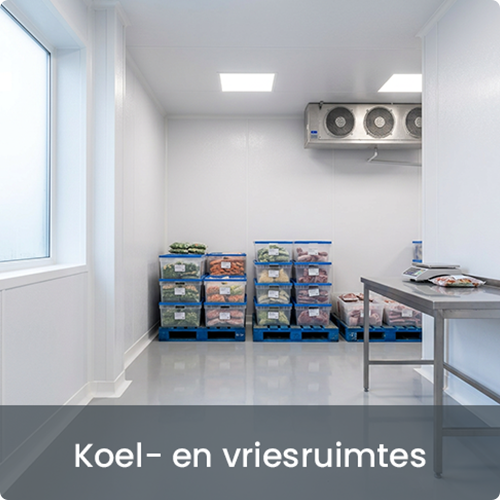 Hygiënische wandafwerking koelruimte foodproductie