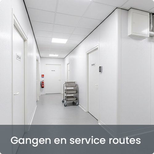 FRP wandafwerking stootranden hoekbeschermers horeca gang