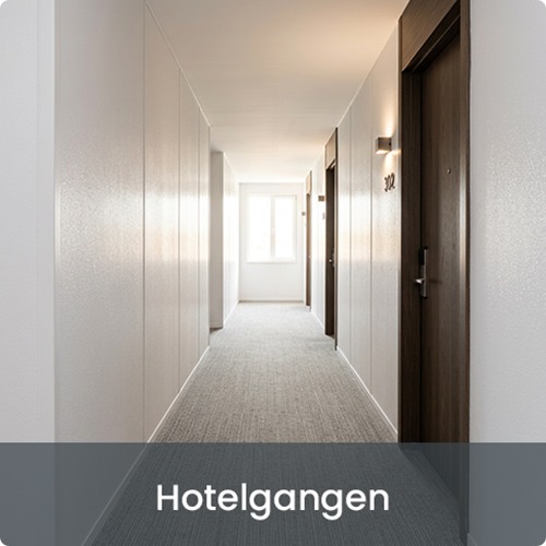 FRP wandafwerking stootranden hoekbeschermers hotel gang