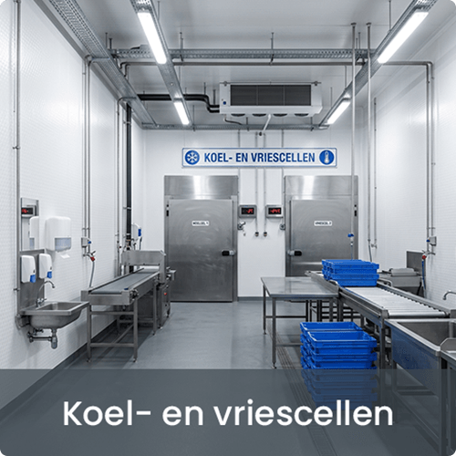 FRP wandafwerking koelcel visverwerking vochtbestendig